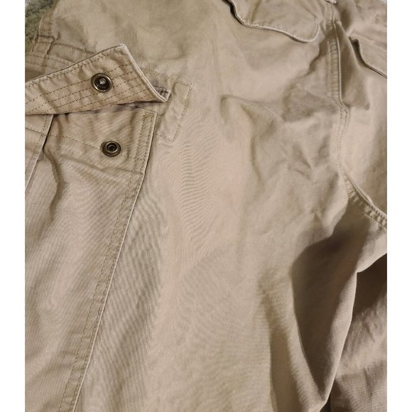 Lands' End Straight Leg Cargo Pants Men's 36Wx29L Khaki Tan Cotton - Picture 8 of 12